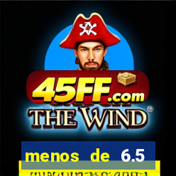 menos de 6.5 escanteios o que significa